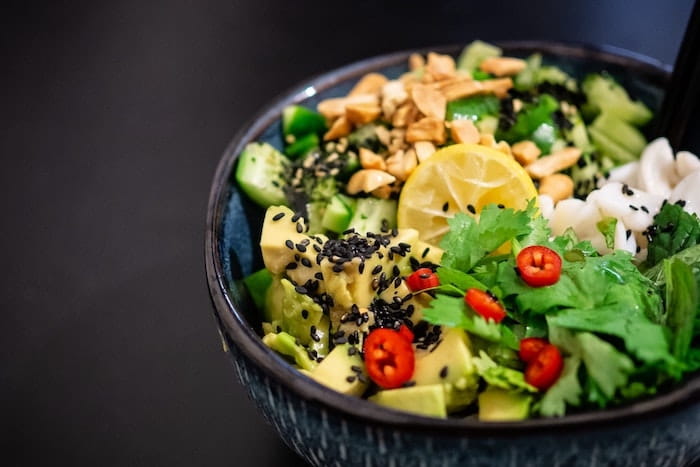 japaneas food in bowls